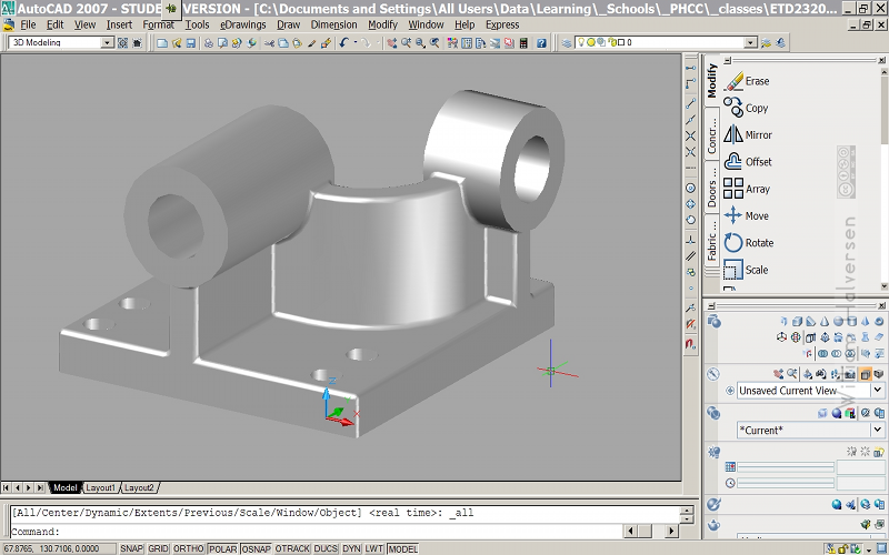 Contact information for 3D CAD by William Halversen